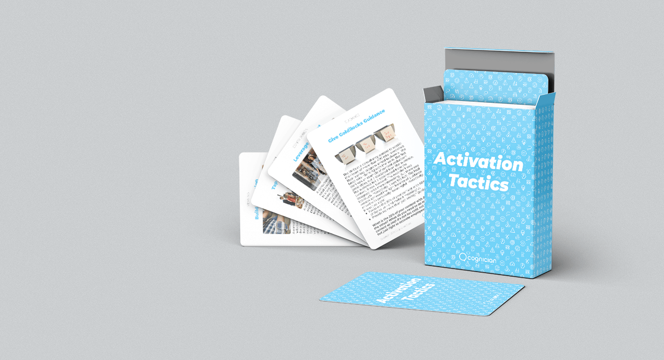 Change Hearts, Minds, and Habits with Our Activation Tactics Cards